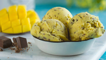 ¡Helado saludable de Mango y Chocolate!